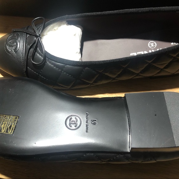 NWT Chanel quilted Ballerina flats - Picture 2 of 7